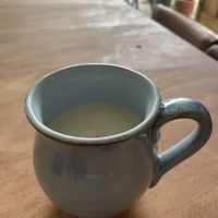 Chai latte at Cafe Corazon in Troncones