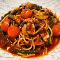 Tomato spaghetti (alliums free version) at iVegan 爱素 - Thomson Plaza in Central Singapore