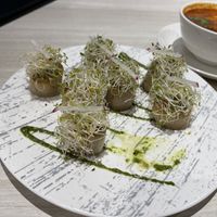 King mushrooms   at iVegan 爱素 - Thomson Plaza in Central Singapore