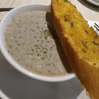 Mushroom soup  🥖 Feb 25 at iVegan 爱素 - Thomson Plaza in Central Singapore