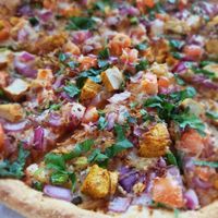 Vegan Butter Chikn Pizza at Pizza Twist in Roseville