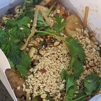 Vegan noodles with peanuts at Tip's Wok Box in Folkestone