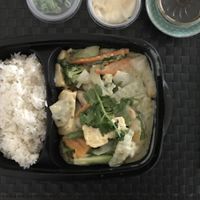 Spicy Thai green curry at Saigon Food & Trend in Hannover