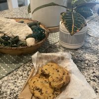 Fresh-baked chocolate chip cookie  at The Hungry Caterpillar in Jacksonville