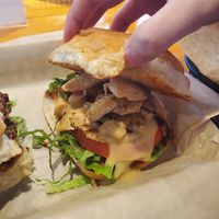 Chik'n Burger at Gora's Grill in Ypsilanti