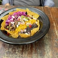 Poke bowl  at La Chingada in Montevideo