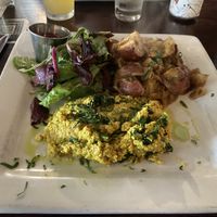 Vegan tofu scramble is delish  at Moonshine 152 in Boston