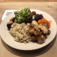 Soy meat karaage plate  at Micasadeco & Cafe in Kyoto