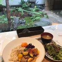 with miso soup as well  at Micasadeco & Cafe in Kyoto