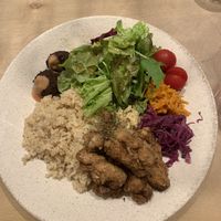 Soy meat  karaage plate   at Micasadeco & Cafe in Kyoto