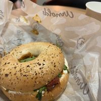 Veggie bagel  at Arnolds in Helsinki