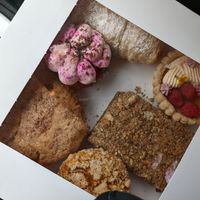 full box of goodies at Three Girls Vegan Creamery - Downtown in Guilford