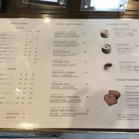 The menu at Woodberry Coffee - Setagaya in Tokyo