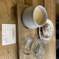 Decaf coffee and stollen   at Woodberry Coffee - Setagaya in Tokyo