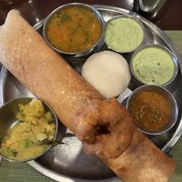 Lunch special with dosa  at Pongal - Midtown in New York City