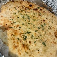Garlic naan (vegetarian) at Bombay Street Food 2 in Washington