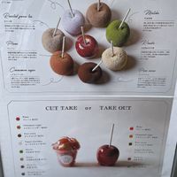Menu at Candy Apple - Harajuku in Tokyo