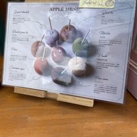 Menu at Candy Apple - Harajuku in Tokyo