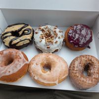 Assorted donuts at The Donut GroVe in Orono