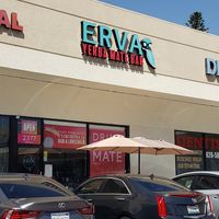 On a small shopping center at Erva Brew Co. in Pasadena