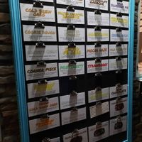 Vegan options are toward the middle/bottom of the menu! at Holy Cow Ice Cream Cafe in Gloucester