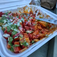 Al Pastor Fries at Mamicon's Vegan Mexican Restaurant in Northridge