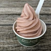 Strawberry soft serve. at Pressed Juicery in Austin