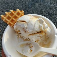 Cold Brew and Coconut cream at Jeni's Ice Creams in Austin