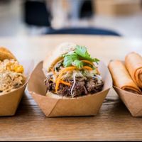 Vegan sliders at Slide Thru #FAM in Norfolk