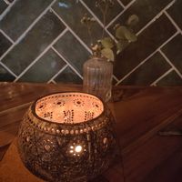 Nice tea lights at Ahimsa in Munich