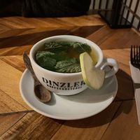 Ginger lemon mint tea (6,50€)  at Ahimsa in Munich