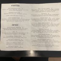 Gaia Cafe - Menu  at Gaia Cafe in Grand Rapids