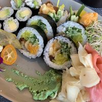 vegan sushi plate at Sushi Ken 49 in Warsaw