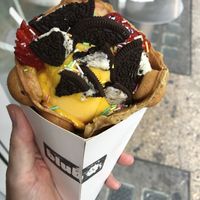 Vegane bubble Waffel  at Blub - Marienstr in Stuttgart