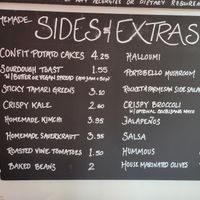 Sides and extras at The Sundial Kitchen in Bristol