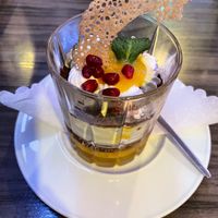 Schoko-Biskuit-Törtchen  at Gasthaus Herkenrath Hof in Leverkusen