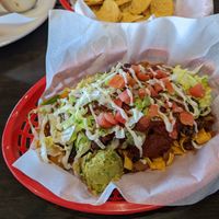 Frito pie with jackfruit at Vegan Vato in Albuquerque