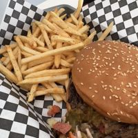 Vato burger  at Vegan Vato in Albuquerque