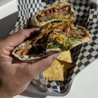 Crunch wrap! at Vegan Vato in Albuquerque
