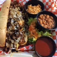 Philly plate at Vegan Vato in Albuquerque