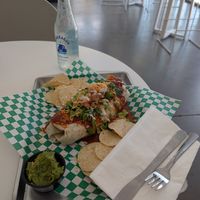 NewMexiCali burrito at Vegan Vato in Albuquerque