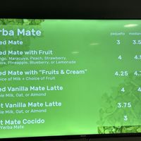 Mate menu October 2023  at Mate Conmigo in Northridge