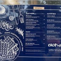 Breakfast menu   at Chop 'n Chill in South West Rocks