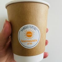 Oat milk latte  at Café Konditorei Sommer in Reutlingen
