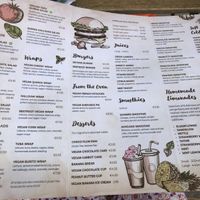 Menu with tuna at Alive Bistro in Marsalforn