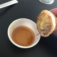 Chuoi Chien (banana in batter) at Com Nieu in Leipzig