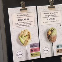 Avocado icecream  at Goldhelm in Erfurt