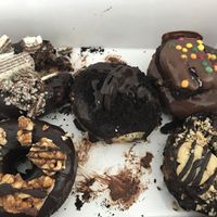 All filled with chocolate  at Royal Donuts in Leipzig