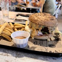 Hamburguesa cheese extreme  at Bioloco in Madrid