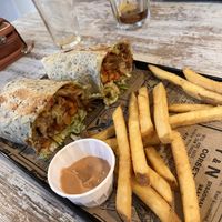 Wrap de pollo vegano  at Bioloco in Madrid